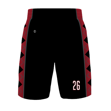 Russell Athletic Ladies Freestyle Sublimated 4-Way Stretch 8" Basketball Shorts (228314), Color 'Argyle'