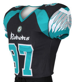 Dynamic Team Sports Wings Custom Sublimated Raglan Football Jersey (FB662-583)