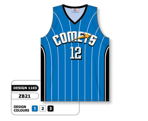 Athletic Knit Custom Sublimated Basketball Jersey Design 1103 (ZB21-1103)