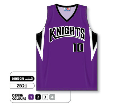 Athletic Knit Custom Sublimated Basketball Jersey Design 1113 (ZB21-1113)