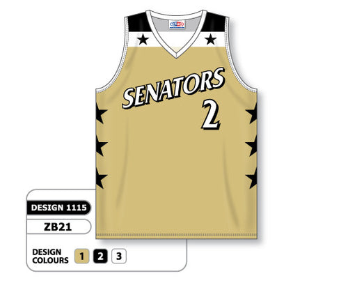 Athletic Knit Custom Sublimated Basketball Jersey Design 1115 (ZB21-1115)