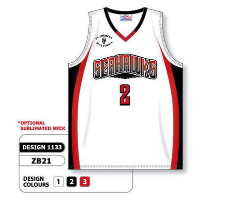 Athletic Knit Custom Sublimated Basketball Jersey Design 1133 (ZB21-1133)