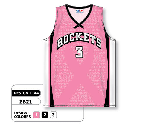 pink sublimation basketball jersey