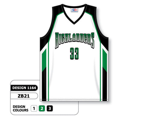 Athletic Knit Custom Sublimated Basketball Jersey Design 1164 ...