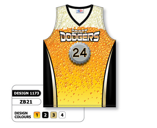 sublimation basketball jersey yellow