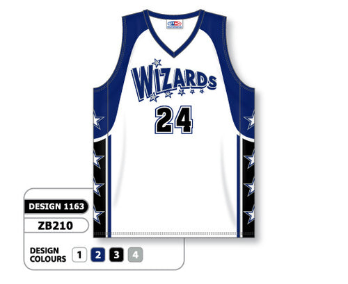 Athletic Knit Custom Sublimated Basketball Jersey Design 1163 (ZB210-1163)