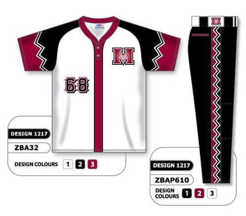 Athletic Knit Custom Sublimated Matching Baseball Uniform Set Design 1217 (ZBA32S-1217)