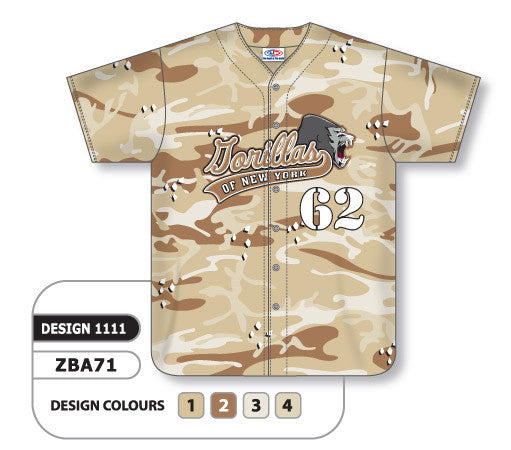 tan baseball jersey