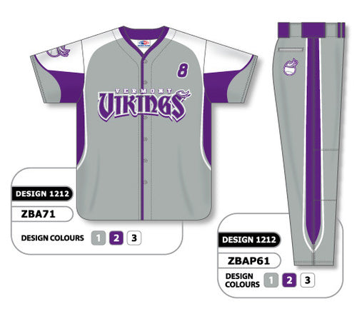 Athletic Knit Custom Sublimated Matching Baseball Uniform Set Design 1212 (ZBA71S-1212)