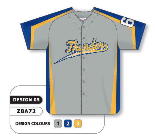 Custom Sublimated Full Button Baseball Jersey Design 0905