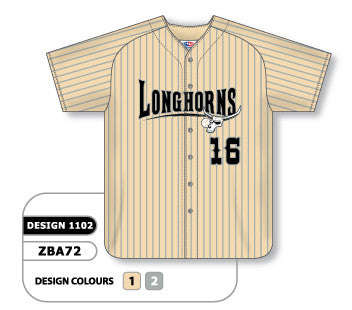 Athletic Knit Custom Sublimated Full Button Baseball Jersey Design 1102 (ZBA72-1102)