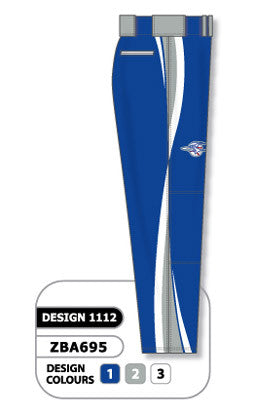 Athletic Knit Custom Sublimated Baseball Pant Design 1112 (ZBAP61-1112)
