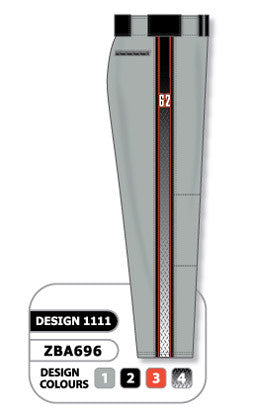 Athletic Knit Custom Sublimated Baseball Pant Design 1111 (ZBAP610-1111)