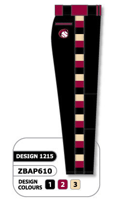 Athletic Knit Custom Sublimated Baseball Pant Design 1215 (ZBAP610-1215)