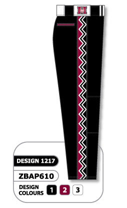 Athletic Knit Custom Sublimated Baseball Pant Design 1217 (ZBAP610-1217)