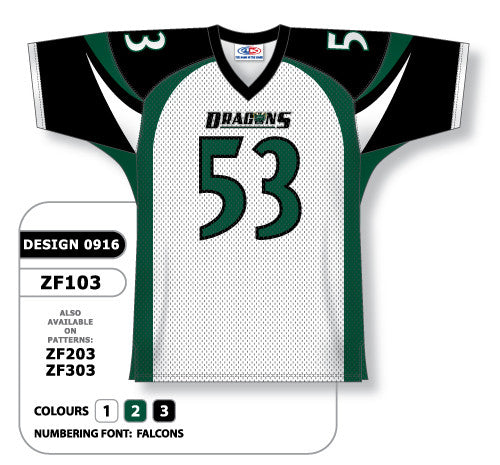 Athletic Knit Custom Sublimated Football Jersey Design 0916 (ZF103-0916)