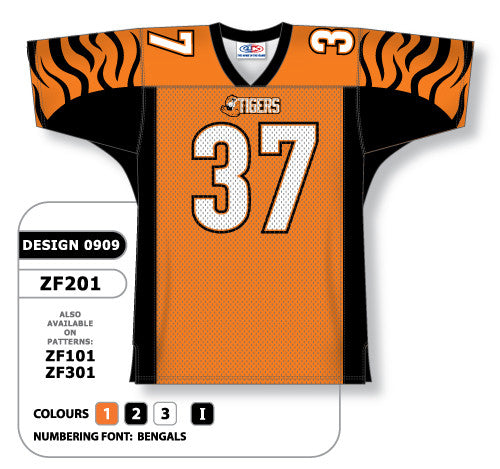 Athletic Knit Custom Sublimated Football Jersey Design 0909 (ZF201-0909)