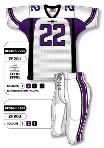 Athletic Knit Custom Sublimated Football Uniform Set Design 0906 (ZF201S-0906)