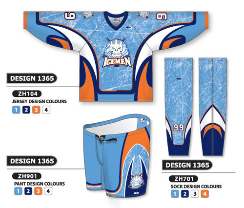 Athletic Knit Custom Sublimated Hockey Uniform Design 1365 (ZH104S-1365)