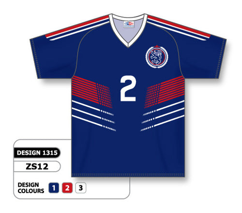 Athletic Knit Custom Sublimated Soccer Jersey Design 1315 (ZS12-1315)