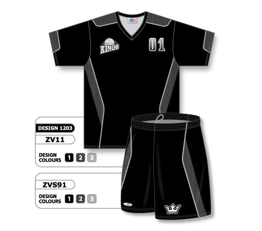 black volleyball jersey