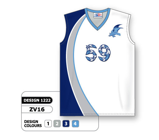 volleyball sublimation jersey sleeveless