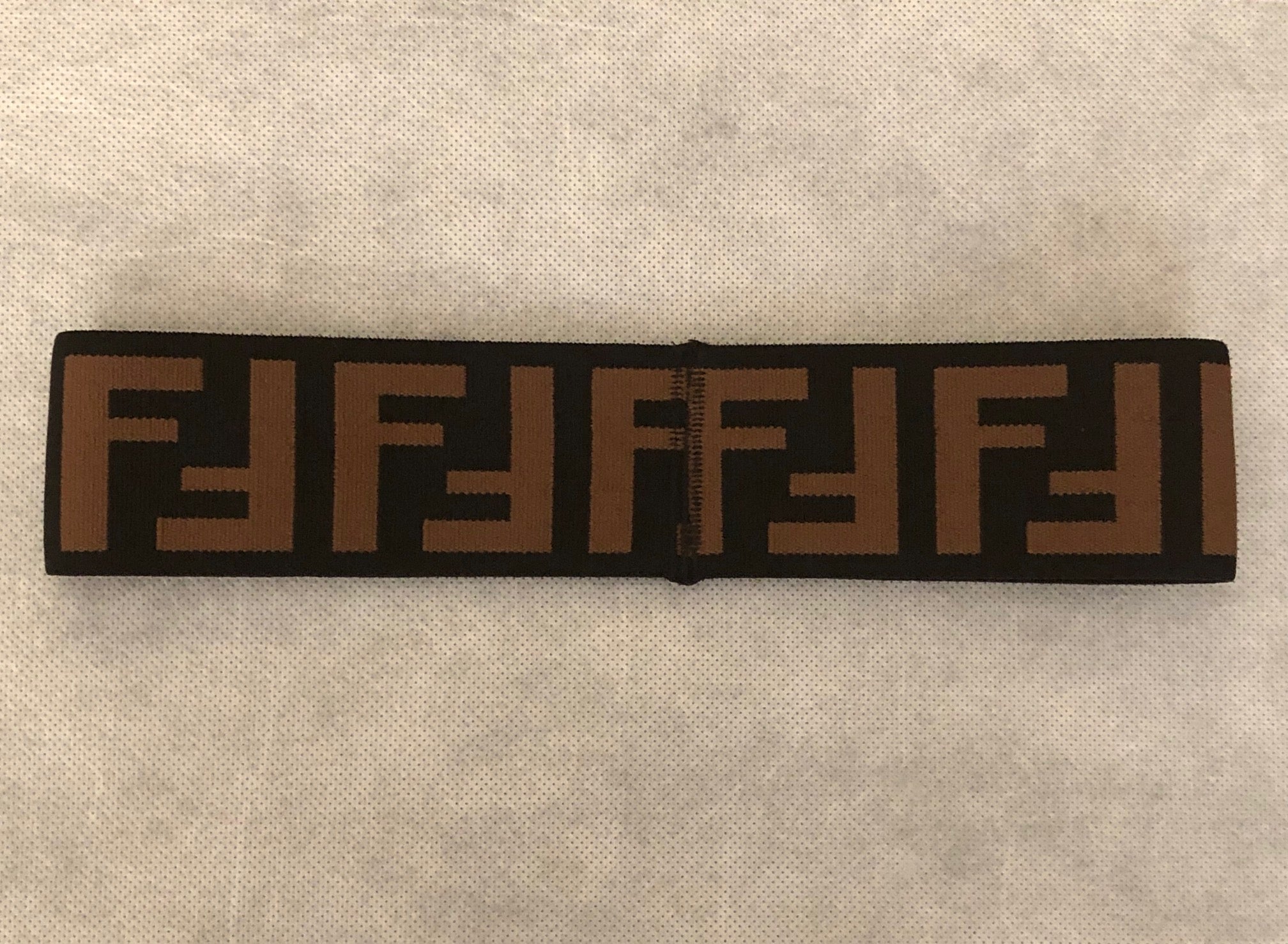 Fendi Headband in Black and Brown 