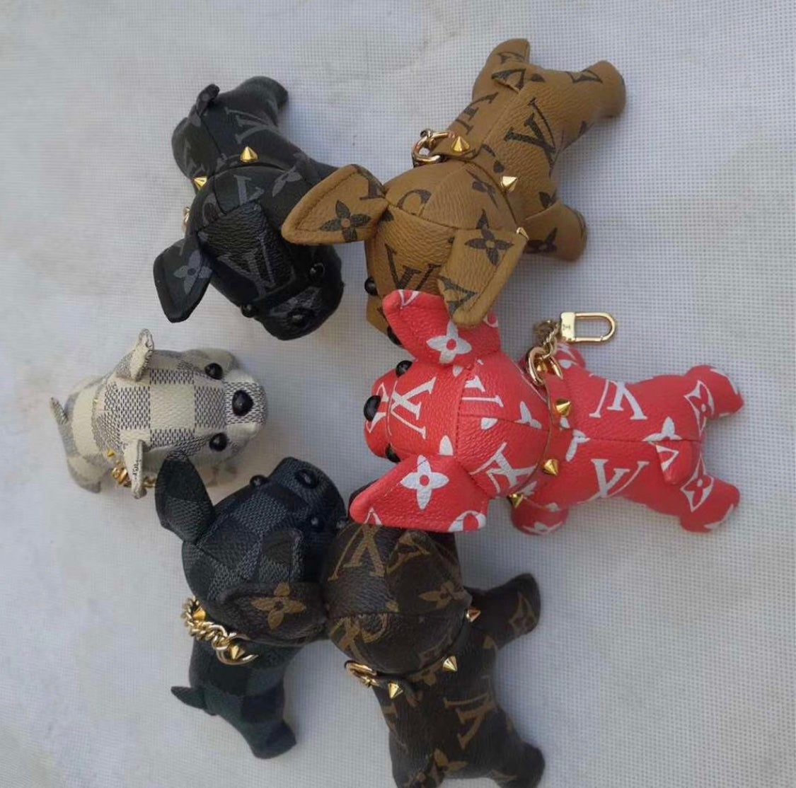 Louis Vuitton, Accessories, Louis Vuitton Dog French Bulldog With Key  Chain Bag Charm Nwot