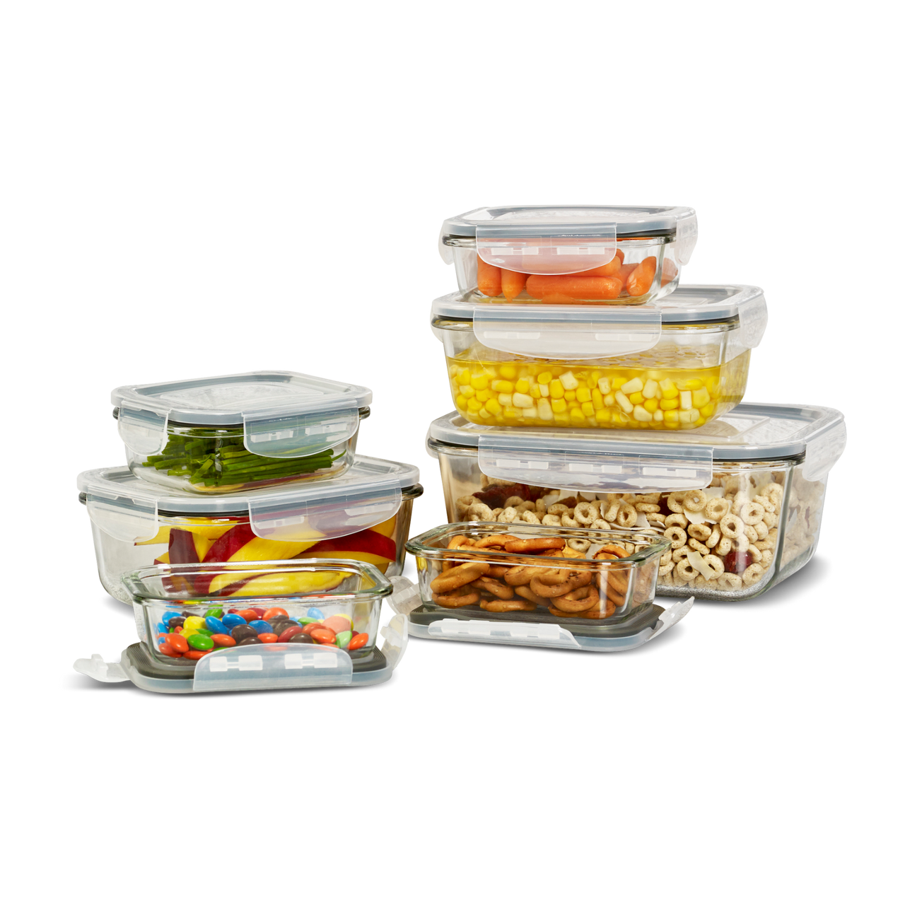 glass storage containers with lids amazon