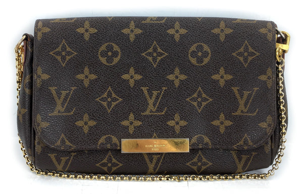 Louis Vuitton Brown Coated Canvas Monogram &quot;Favorite&quot; Handbag MM - FLIP Luxury Consignment