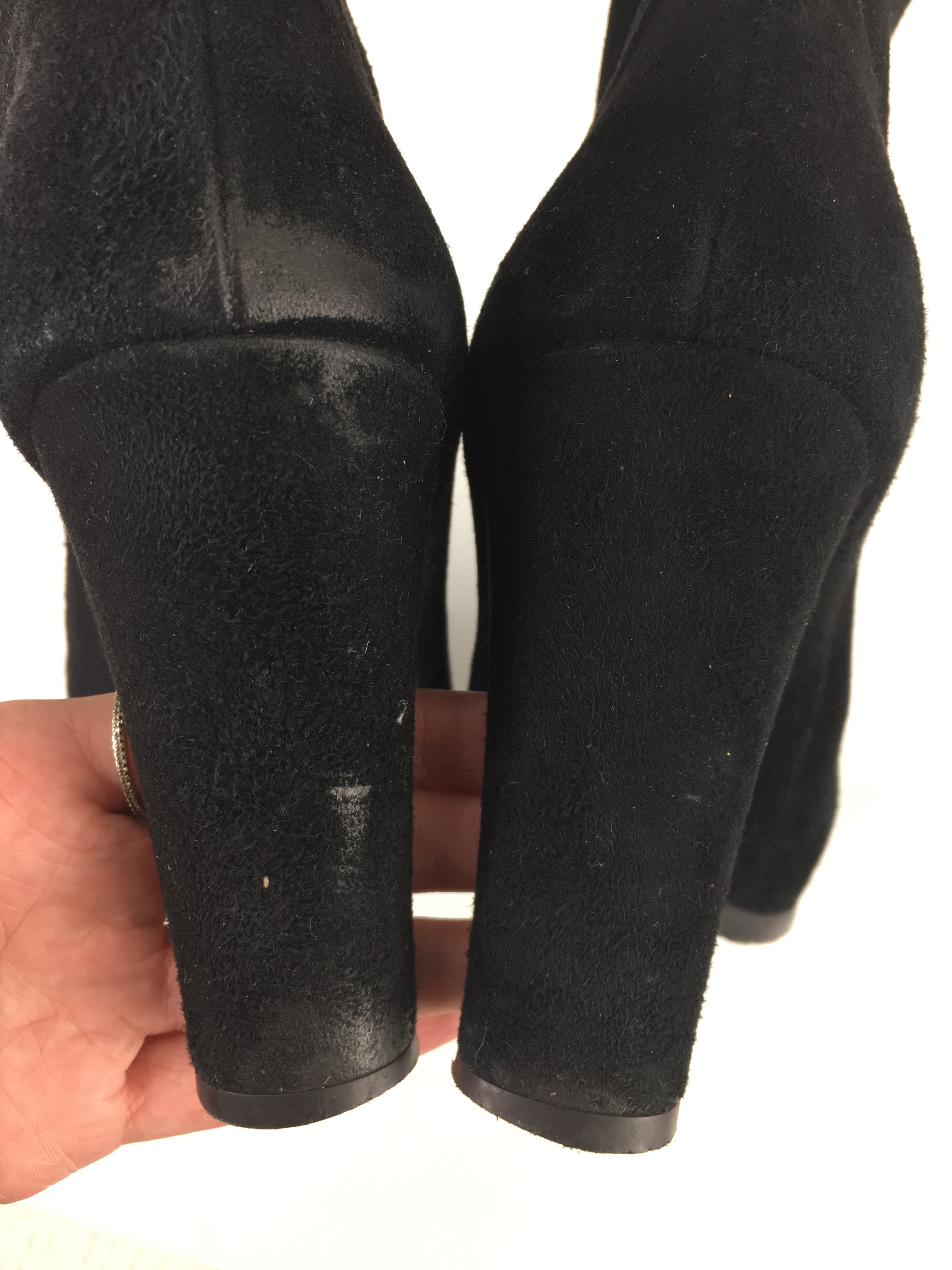 stuart weitzman black suede