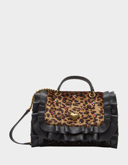 SPOTPUFF QUILTY TOTE LEOPARD Shoulder Bag