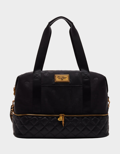 Betsey Johnson | Bags | Betsey Johnson Backpack Purse Black White W Gold  Toned Hardware Euc | Poshmark
