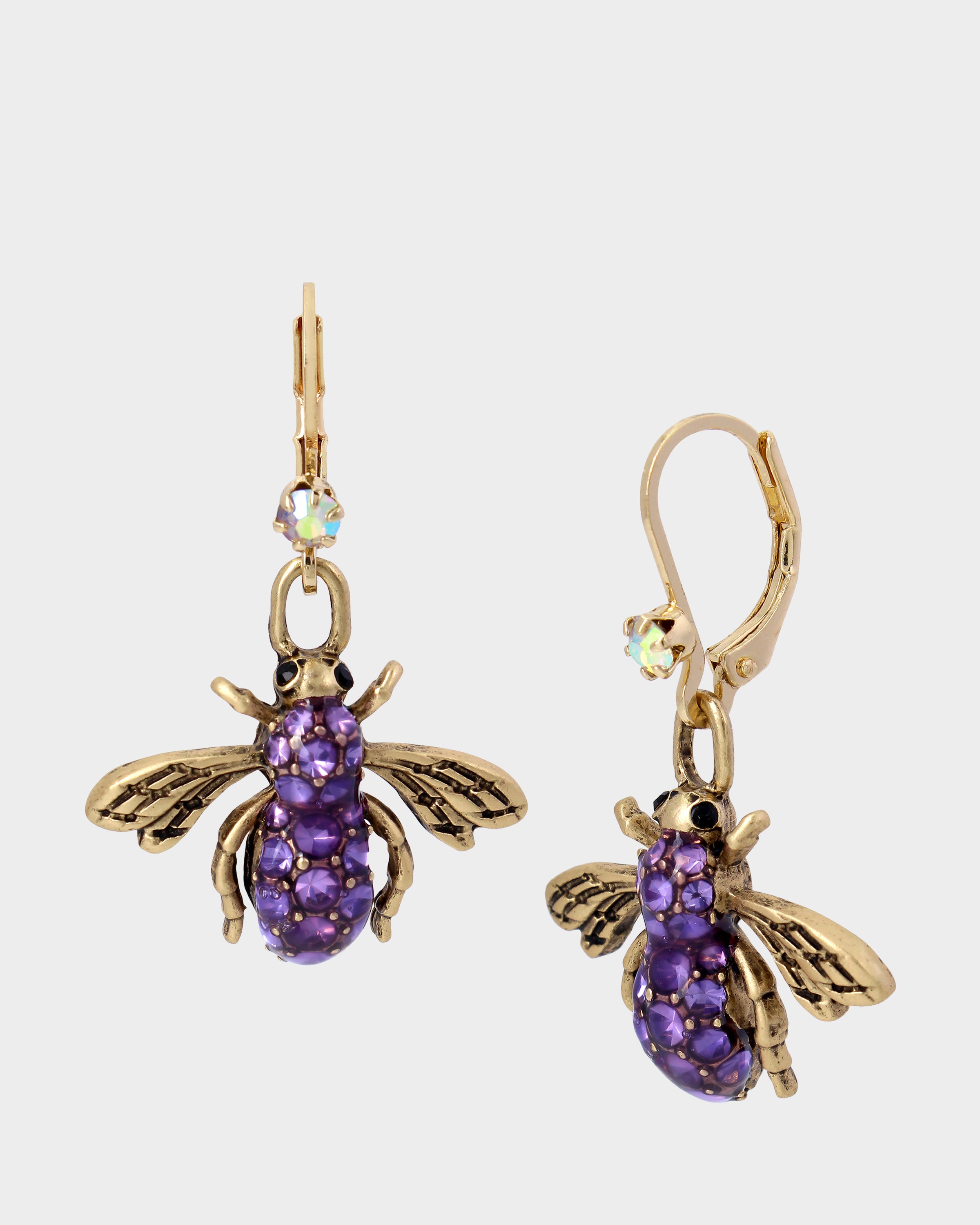 betsey johnson bee earrings