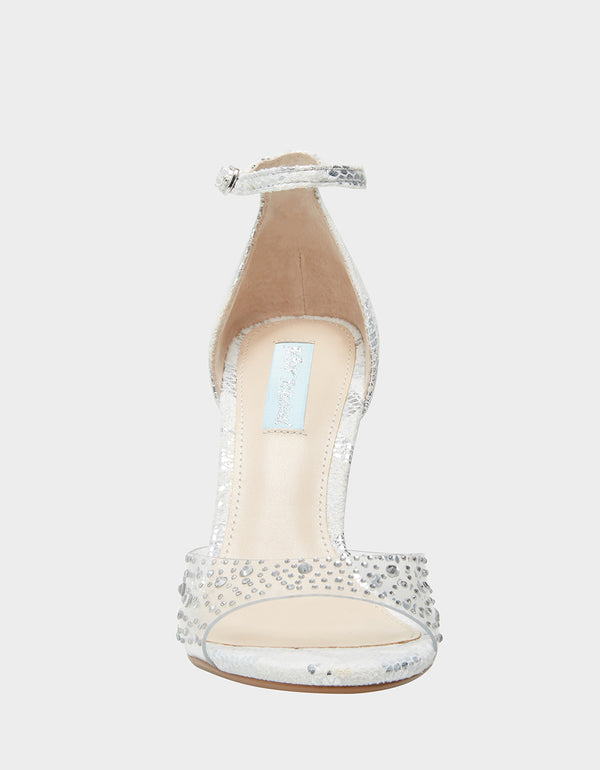 betsey johnson silver shoes