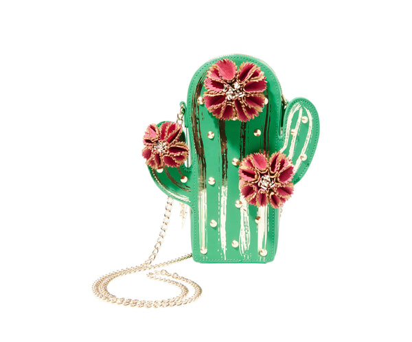 betsey johnson cactus purse