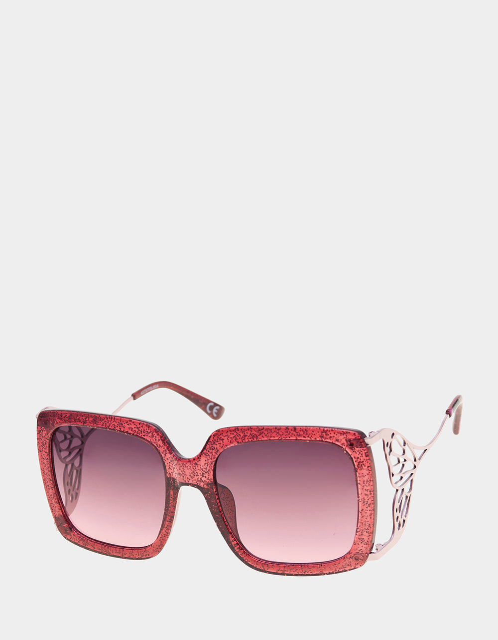 betsey johnson red sunglasses