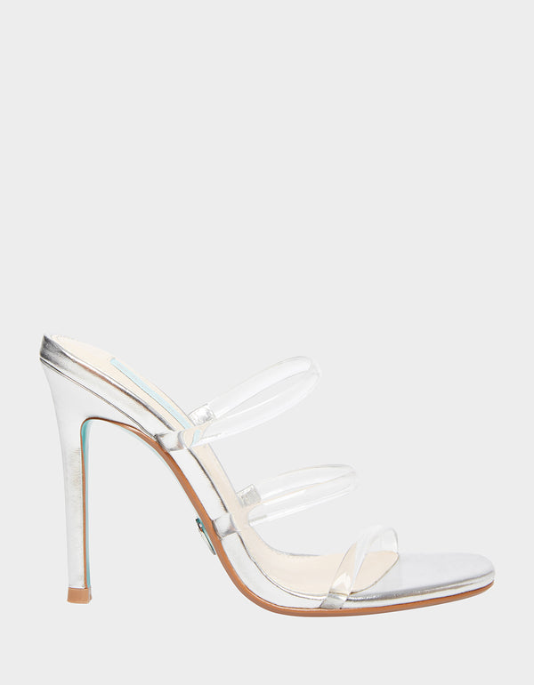 betsey johnson clear heels