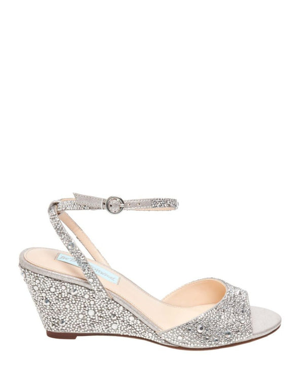 betsey johnson silver shoes