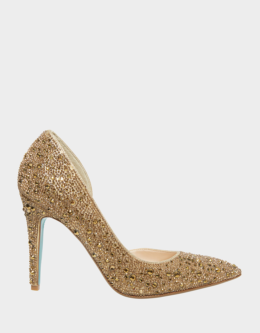 betsey johnson gold shoes