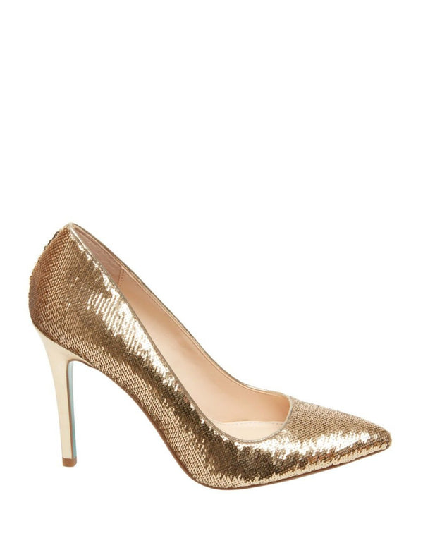 gold sequin shoes