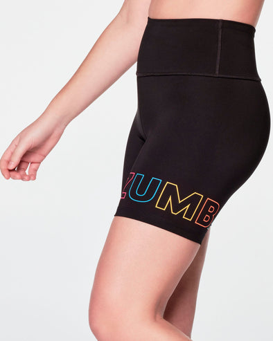 Zumba Coastal Club Shorts - Bold Black Z1B000339 – Natysports