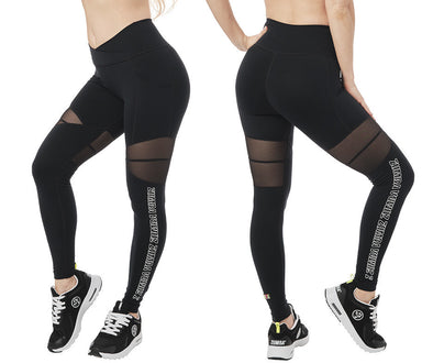 Lycra-Blend Color Contrast High Waisted Leggings - Ananci