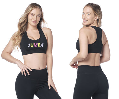 Zumba Forever Racerback Bra - Bold Black Z1T000271 – Natysports