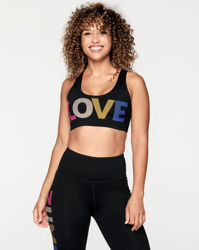 Zumba Forever Racerback Bra - Bold Black Z1T000271 – Natysports