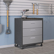 3-Piece Fortress Mobile Garage Cabinet and Worktable 5.0 Nav Image 8
