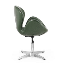 Raspberry Faux Leather Adjustable Swivel Accent Chair - Set of 2 Nav Image 26