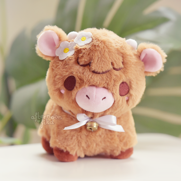 Lemua Highland Cow Keychain