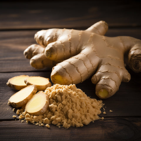 image of ginger in different forms