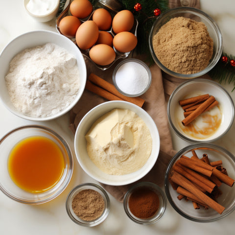 ingredients for gingerbread cookies